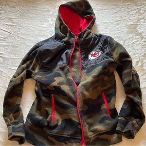 Youth Boys NFL Camo Fleece Kansas City Chiefs Jacket